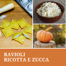 Carica l'immagine nel visualizzatore di Gallery, Ravioli Ricotta e Zucca (€/etto) - Pastificio Buono