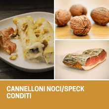 Carica l'immagine nel visualizzatore di Gallery, Cannelloni Noci e Speck Conditi (€/pz) - Pastificio Buono