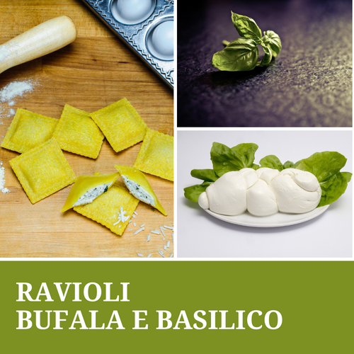 Ravioli Bufala e Basilico (€/etto) - Pastificio Buono