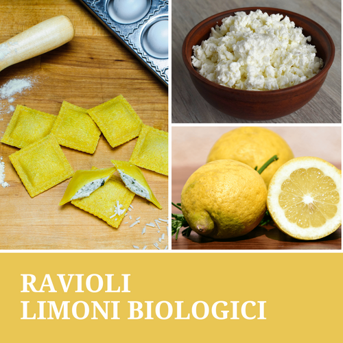 Ravioli Ricotta e Limone Biologico (€/etto) - Pastificio Buono