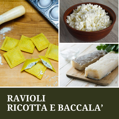 Ravioli Ricotta e Baccalà (€/etto) - Pastificio Buono