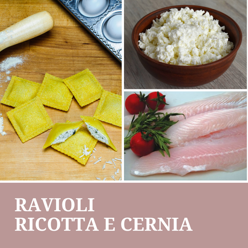 Ravioli Ricotta e Cernia (€/etto) - Pastificio Buono