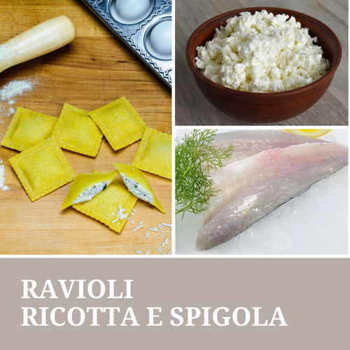 Ravioli Ricotta e Spigola (€/etto) - Pastificio Buono