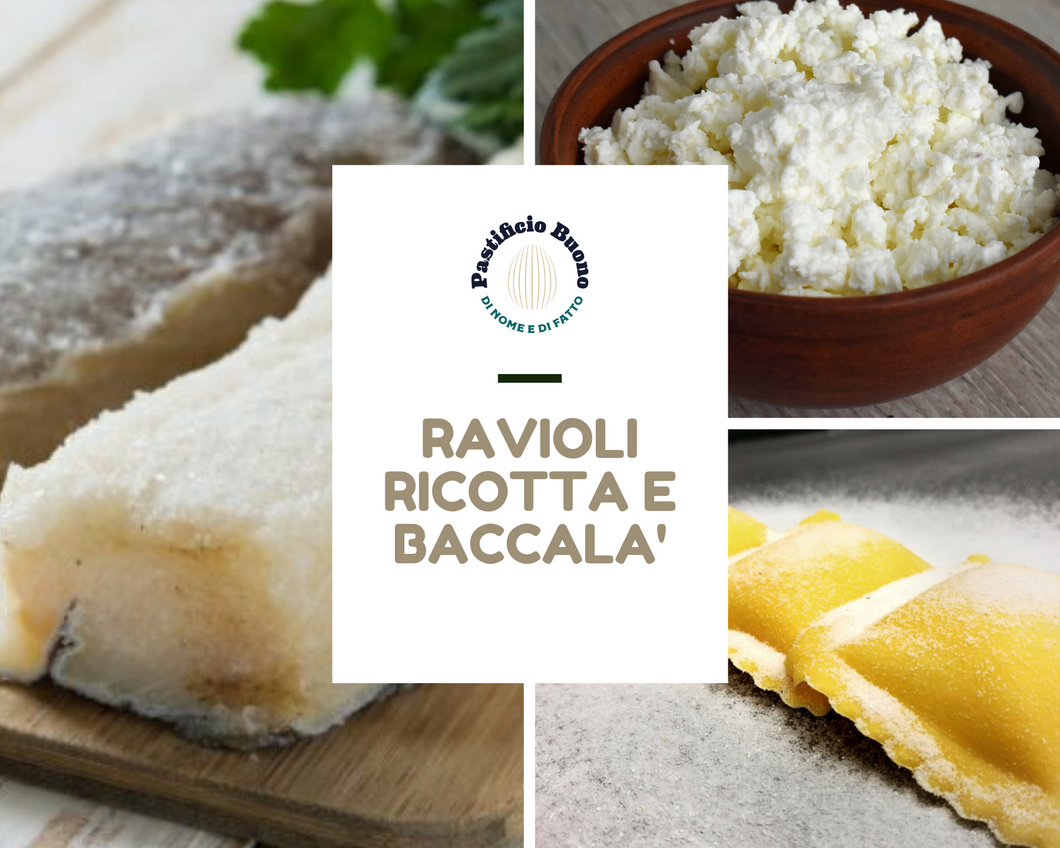 Ravioli Ricotta e Baccalà (€/etto) - Pastificio Buono