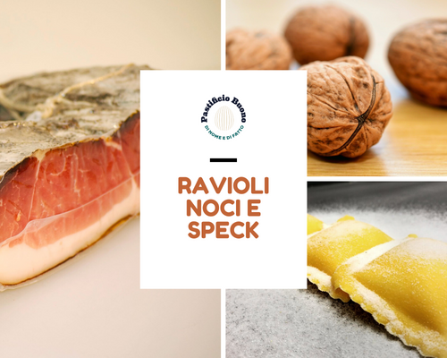 Ravioli Noci e Speck (€/etto) - Pastificio Buono