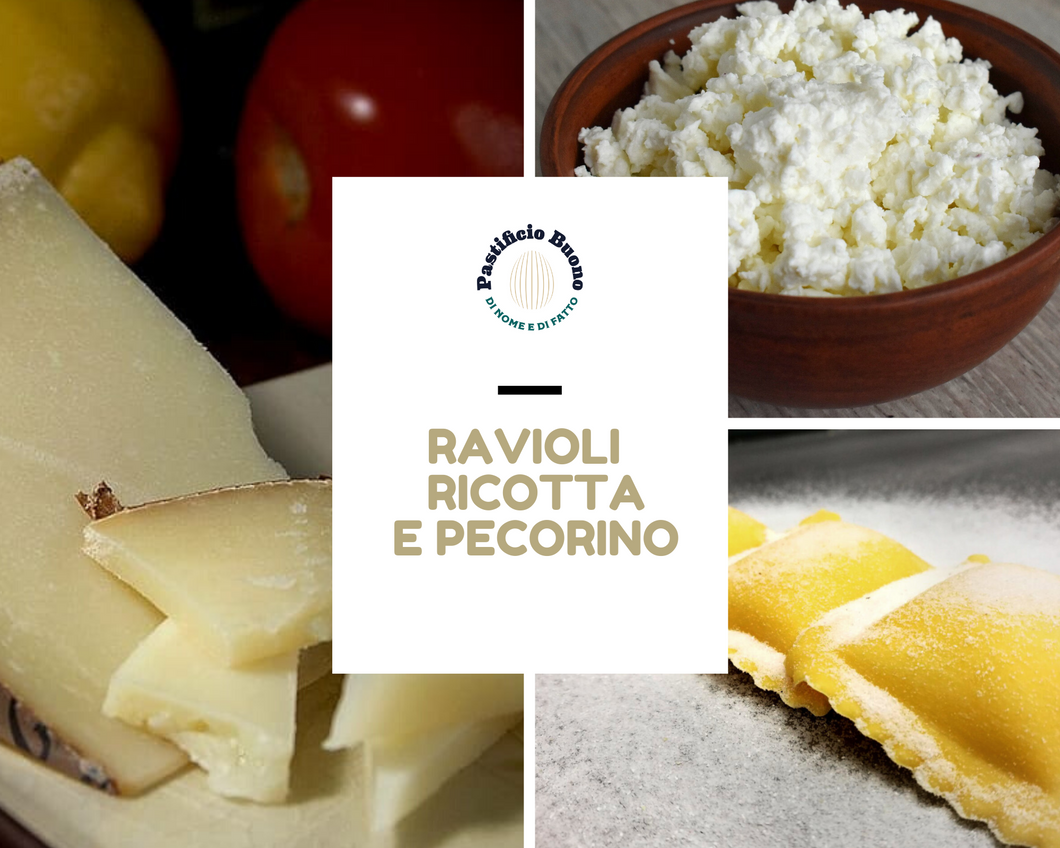 Ravioli Ricotta e Pecorino (€/etto) - Pastificio Buono